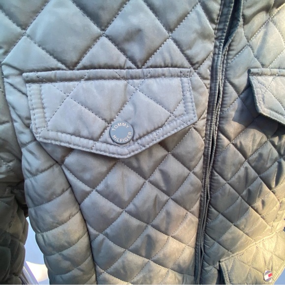 Tommy Hilfiger Army Green Slim Fit Quilted Jacket Size Small - Picture 4 of 8